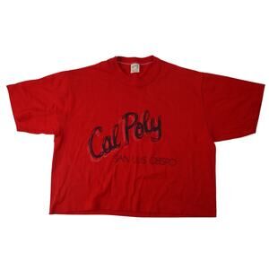 True Vintage Sportswear Cal Poly San Luis Obispo Crop Top Tee